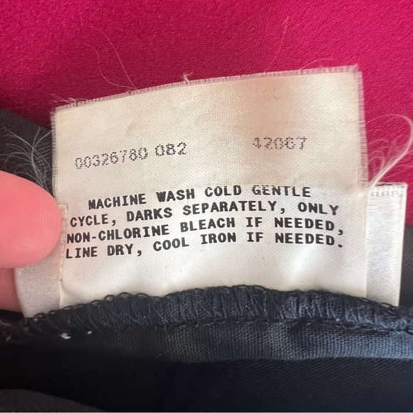 Vintage A. Byer Shiny Black Flare Pants - Picture 6 of 6